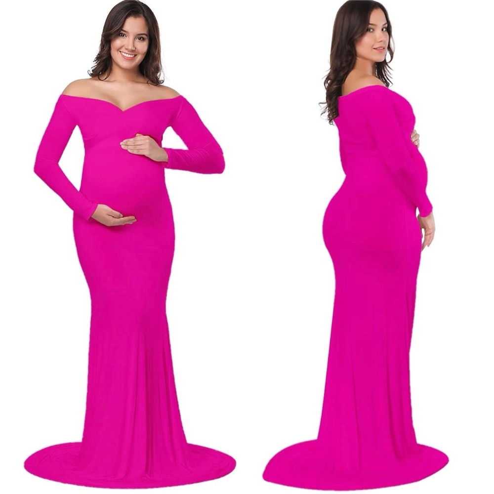 Elegant Pink Maxi Dress